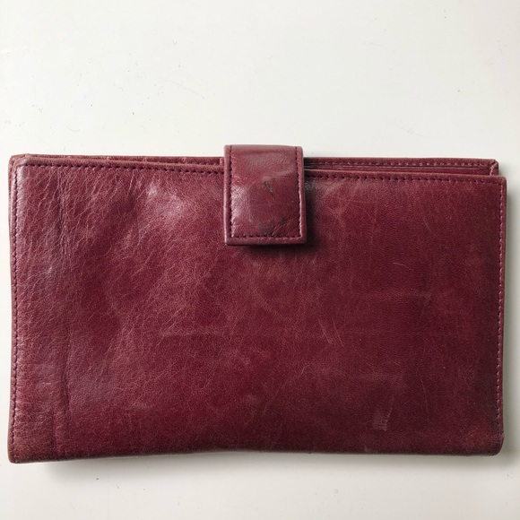 St Dennis LEATHER Vintage Billfold Wallet Passport - Picture 1 of 5